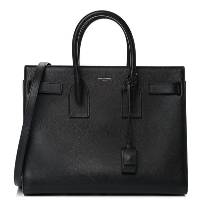 Saint Laurent Grained Calfskin Small Sac De Jour Black 1 of 15