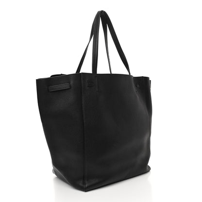 Celine Soft Grained Calfskin Medium Belt Cabas Phantom Black 3 of 12