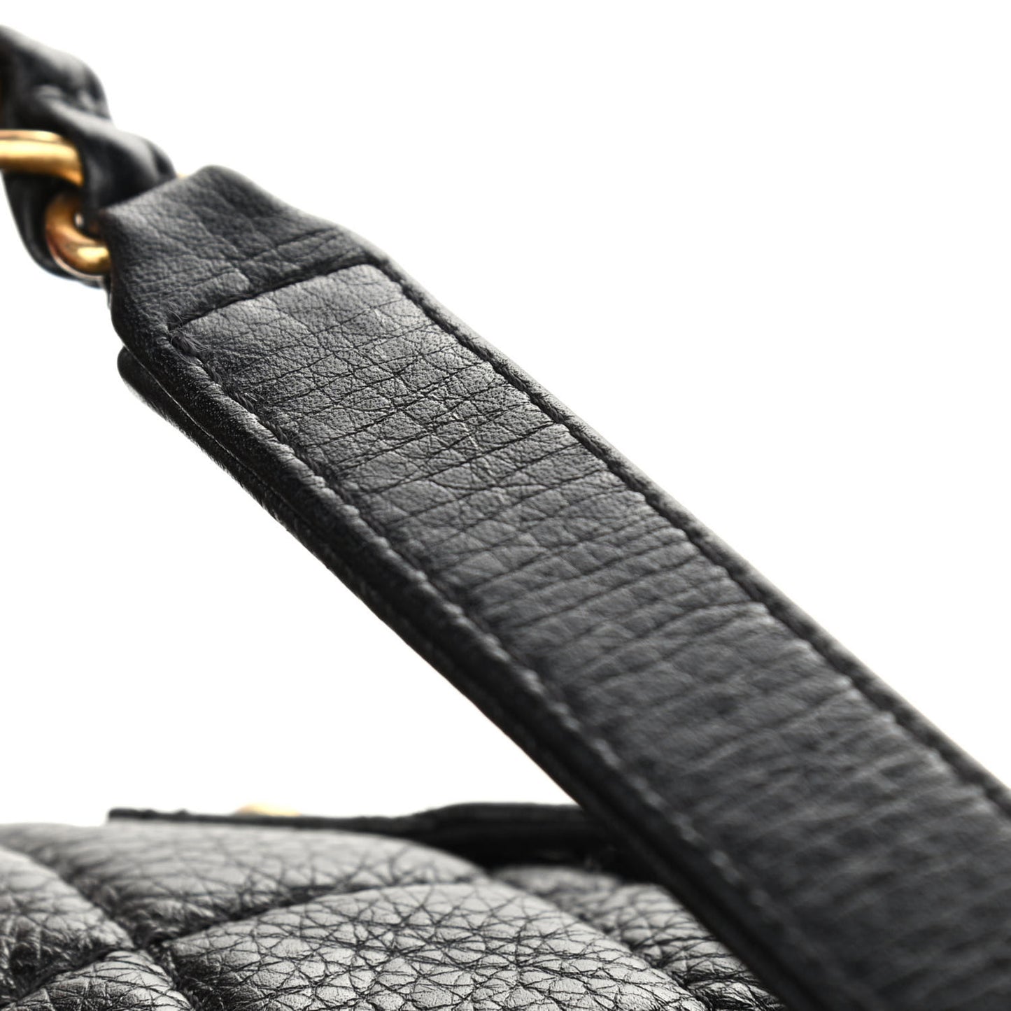 Calfskin Quilted XXL Travel Flap Bag Black