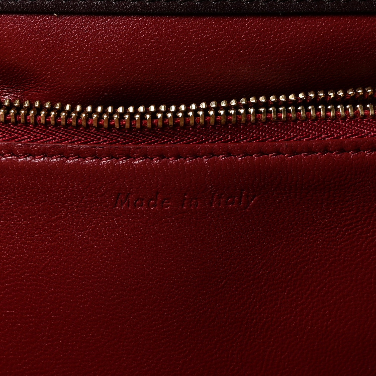 Celine Patina Box Calfskin Medium Clasp Bag Bordeaux 7 of 10