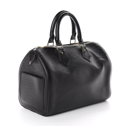 Louis Vuitton Epi Speedy 25 Black 2 of 8
