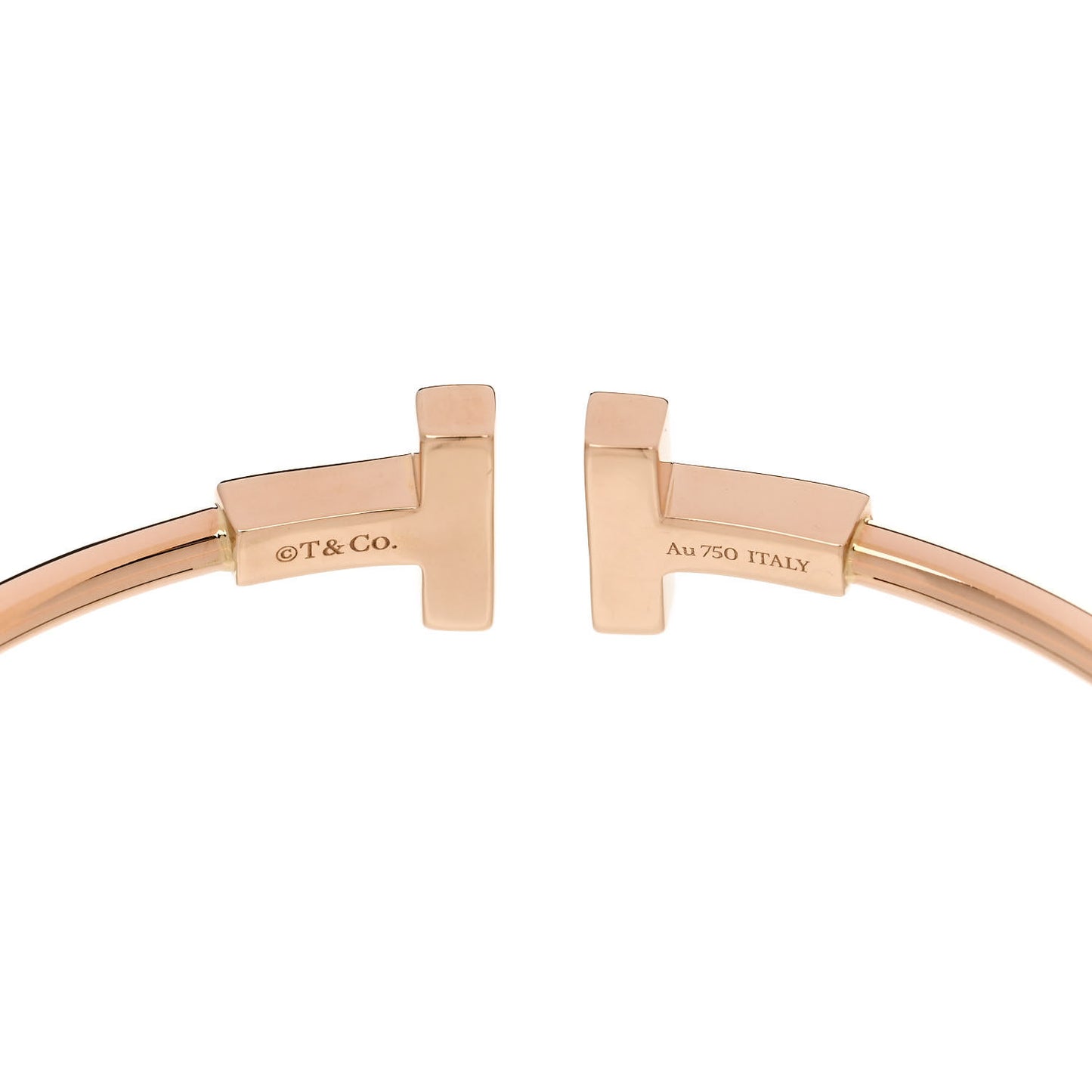 18K Rose Gold Mother of Pearl T Wire Bracelet