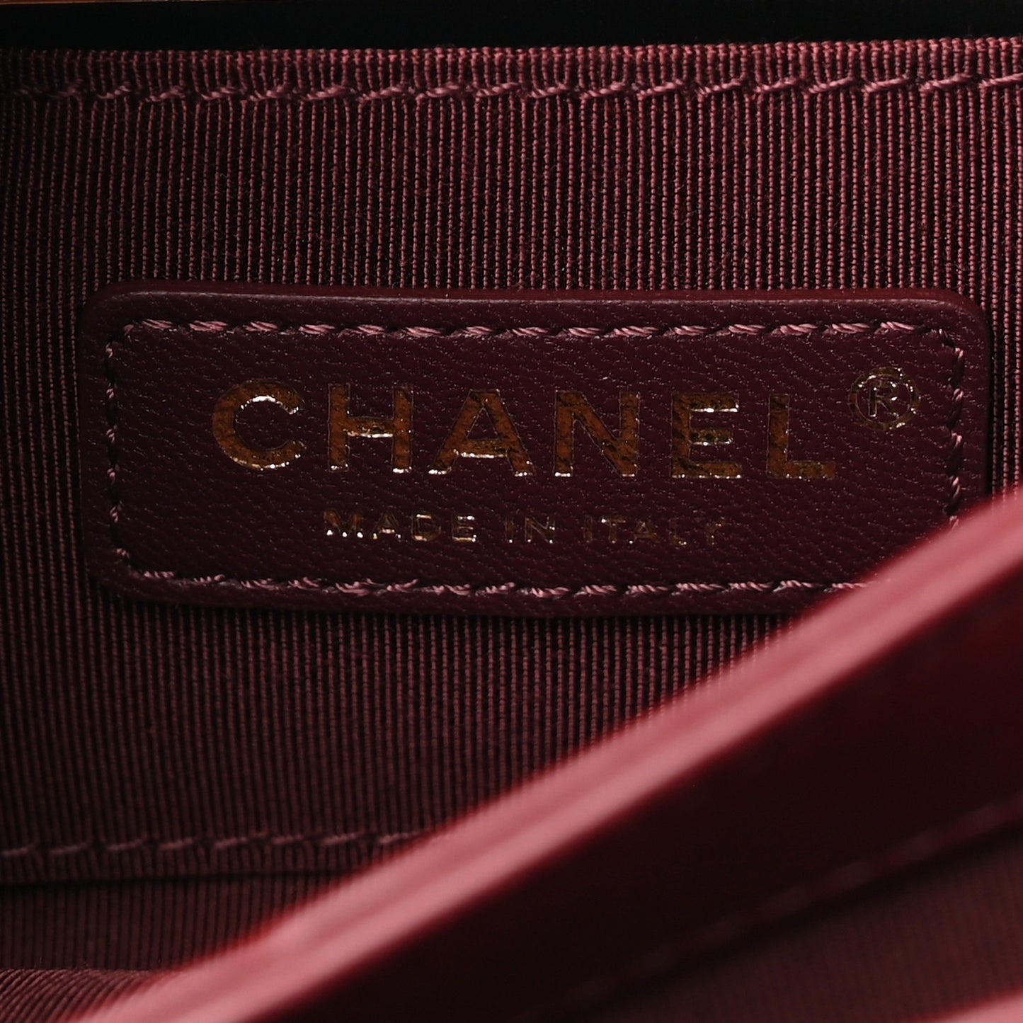 Velvet Lambskin Mini Camellia Flap Black Burgundy