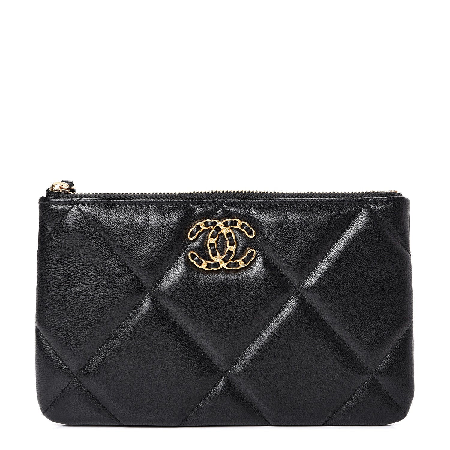 Chanel Goatskin Quilted 19 Cosmetic Case Black 1 of 7