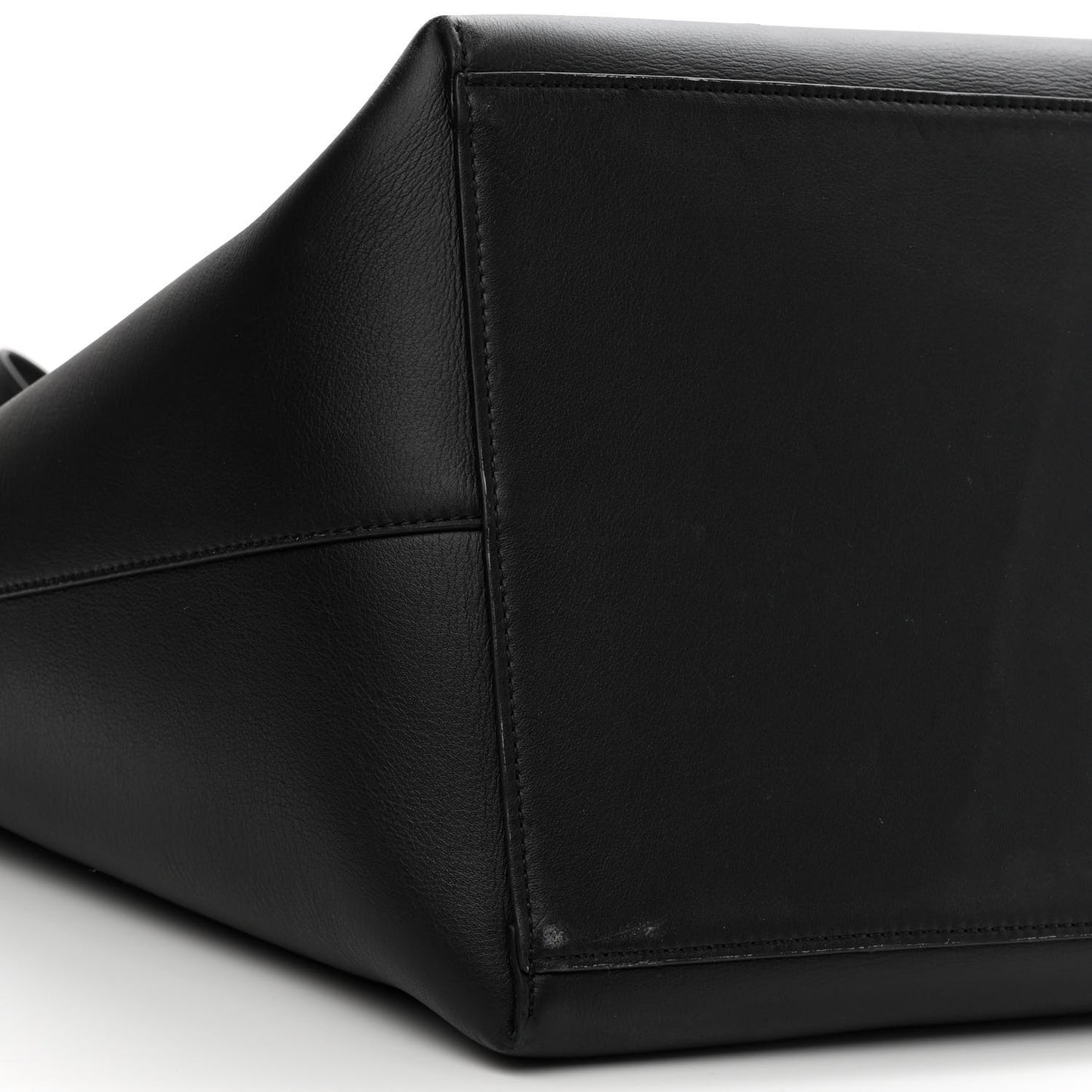 X JOE BRAINARD Calfskin Underwear Print Large Double Handle Tote Black