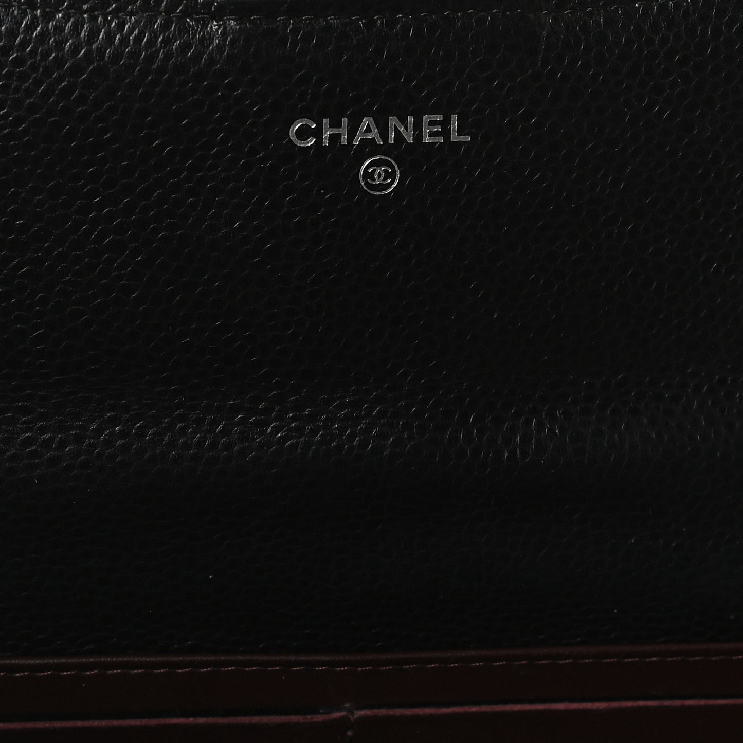Caviar Quilted Large Gusset Flap Wallet Black