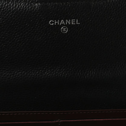 Chanel Caviar Quilted Large Gusset Flap Wallet Black 6 of 12