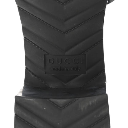 Gucci Rubber Gucci Logo Womens Platform 20/60mm Slide Sandals 37 Black 7 of 9