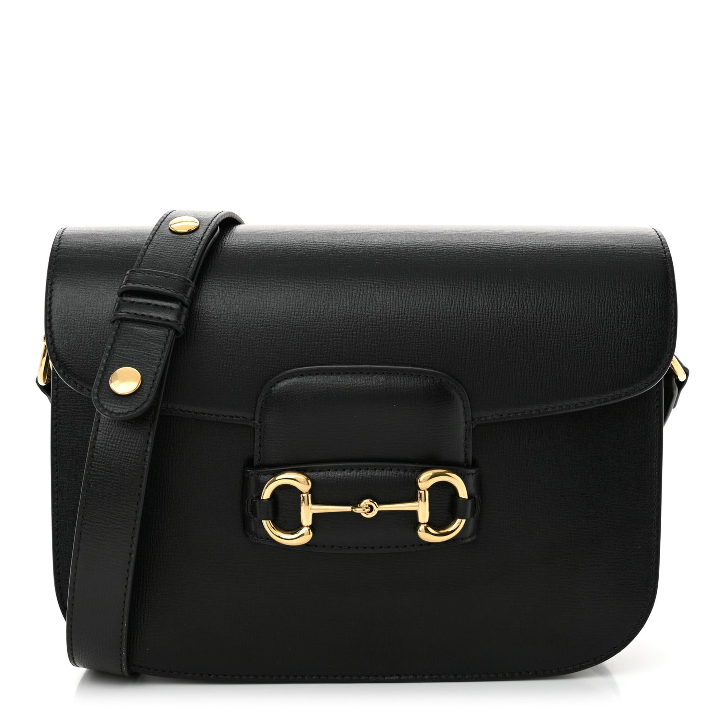 Azalea Calfskin Horsebit 1955 Shoulder Bag Black