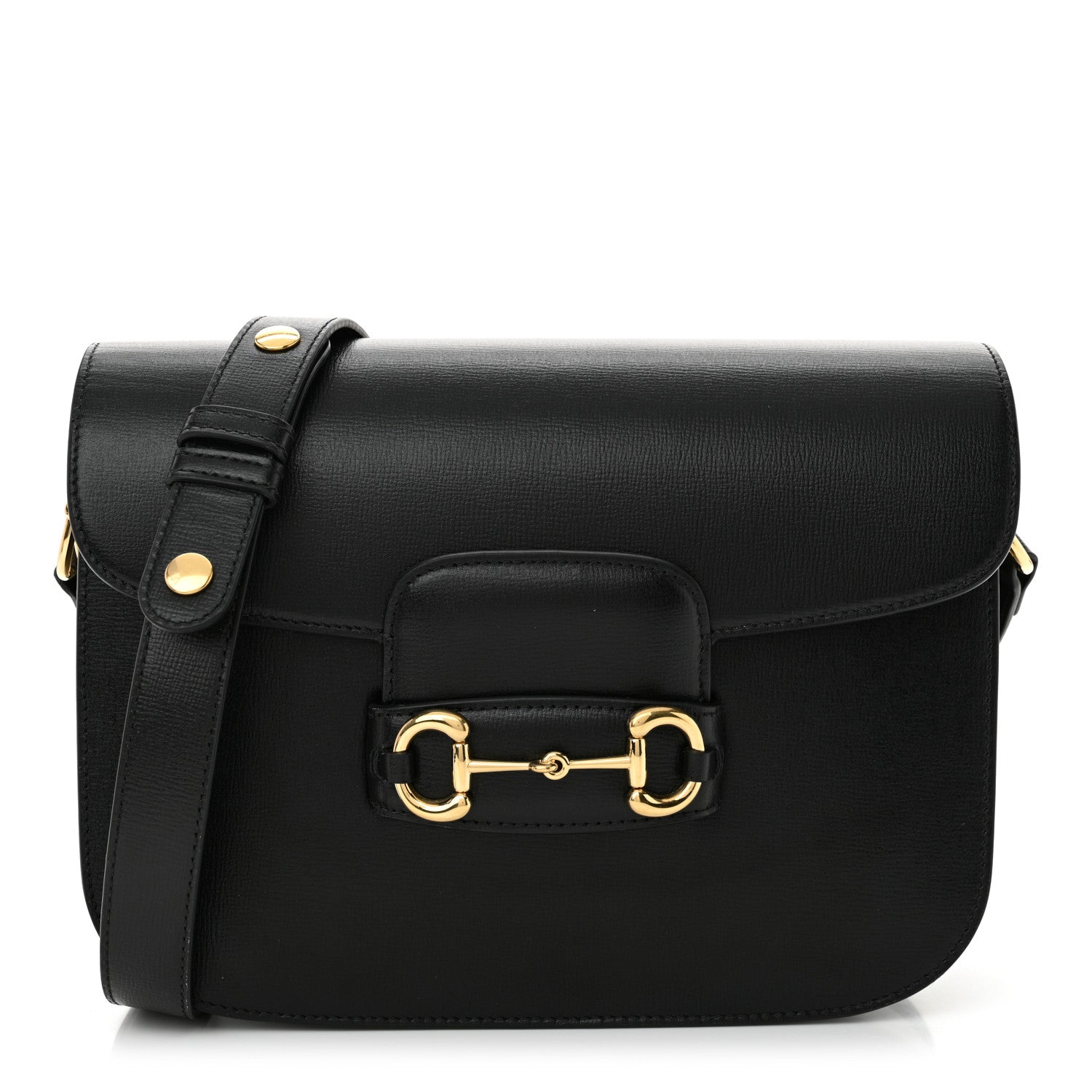 Gucci Azalea Calfskin Horsebit 1955 Shoulder Bag Black 1 of 11