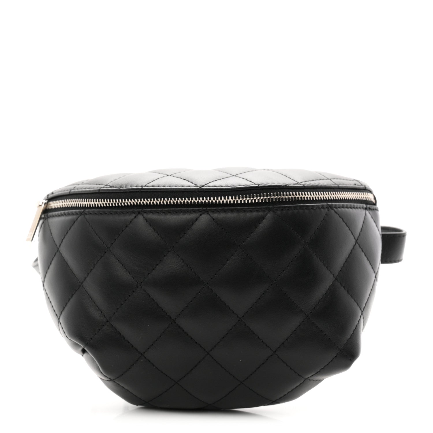 Chanel Calfskin Quilted Uniform Waist Belt Bag Black 1 of 10