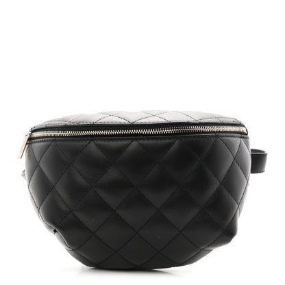 Chanel Calfskin Quilted Uniform Waist Belt Bag Black 1 of 10
