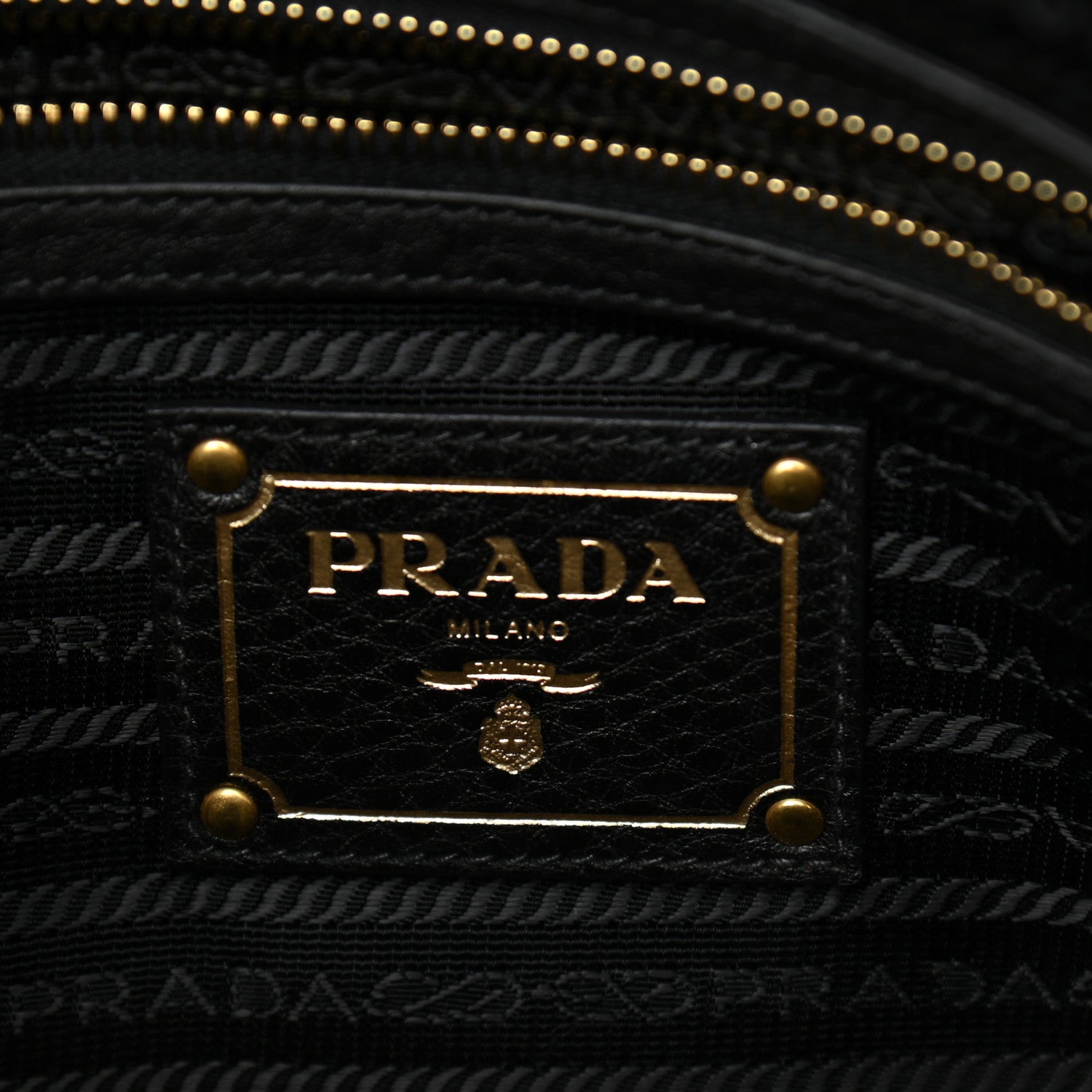 Prada Vitello Daino Shopping Satchel Black 8 of 10