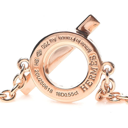 Hermes 18K Rose Gold Diamond Finesse Bracelet SH 4 of 6