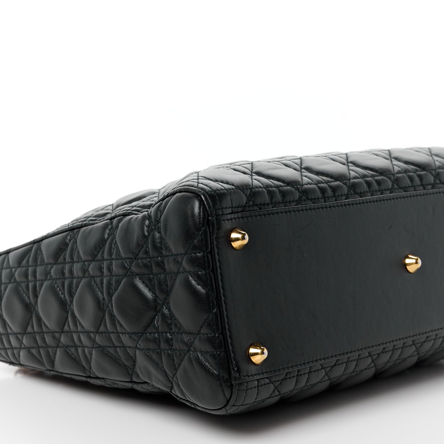 Lambskin Cannage Large Lady Dior Black