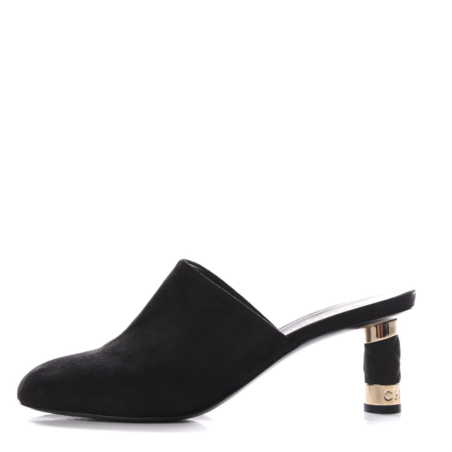 Kid Suede Logo Mules 39 Black