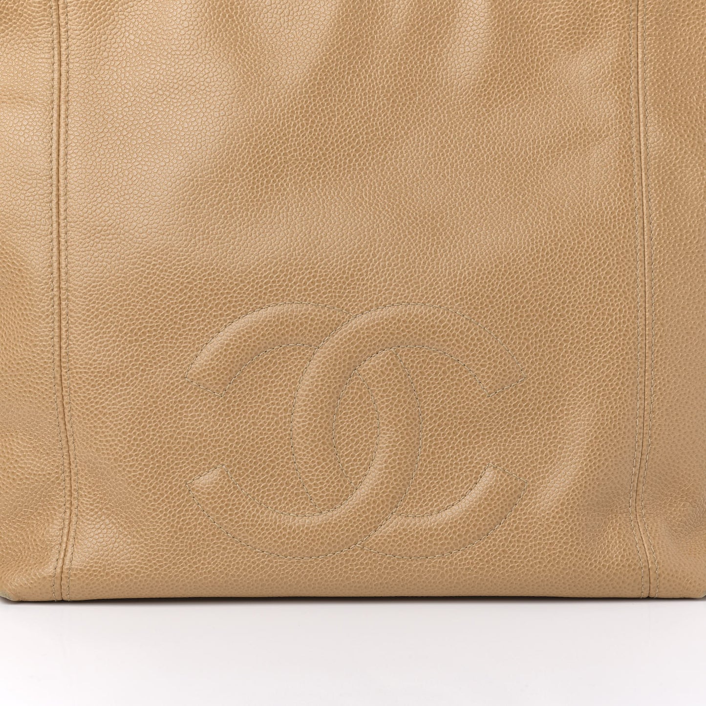 Caviar CC Shoulder Bag Beige