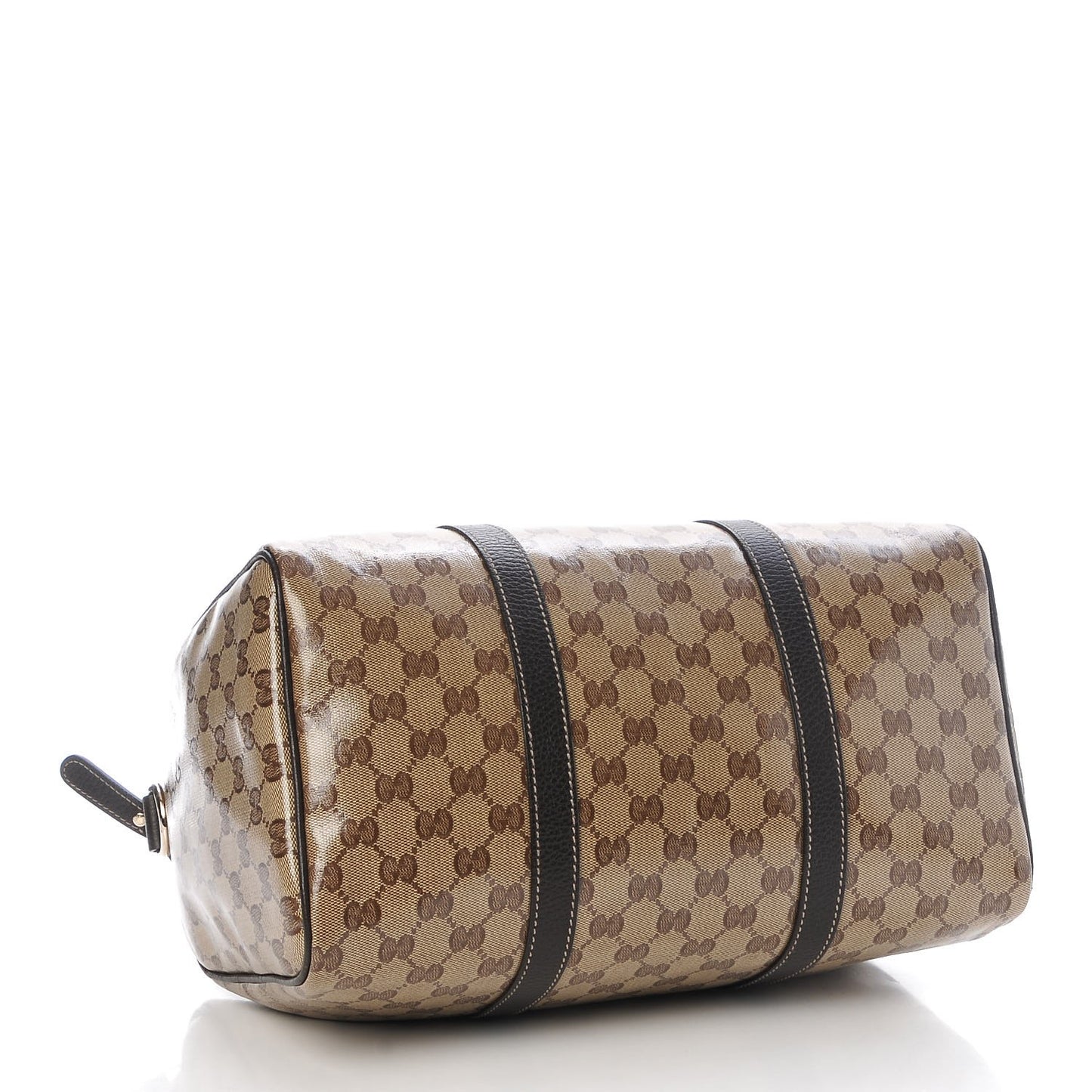 Crystal Monogram Medium Joy Boston Dark Brown