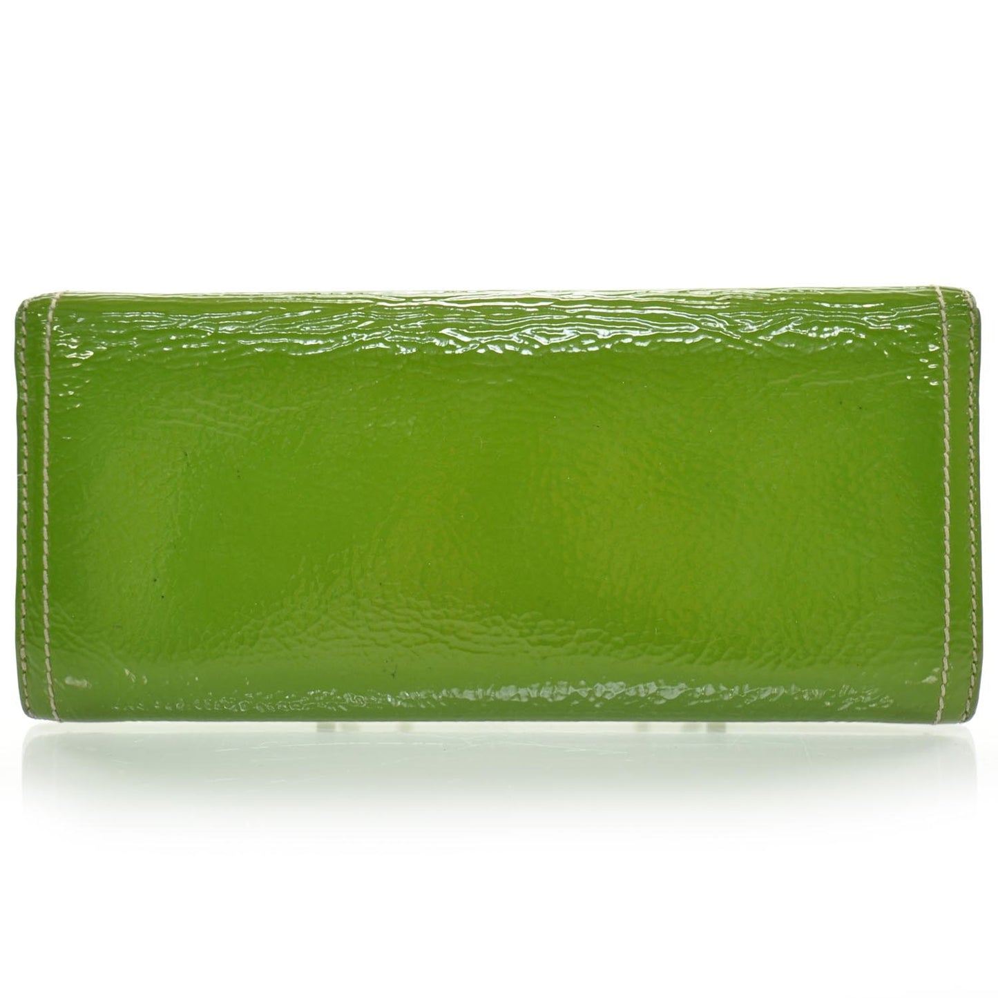 Vernice Continental Wallet Green