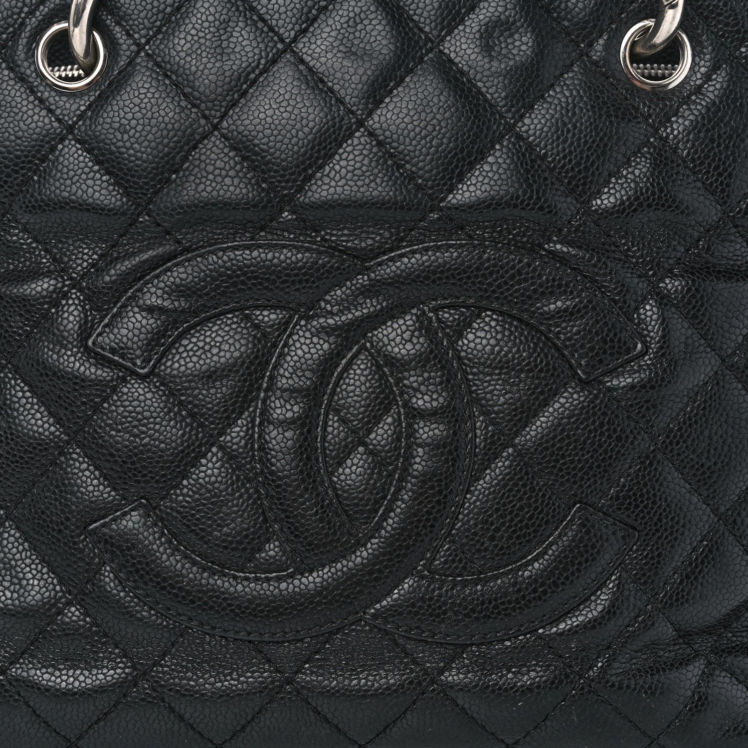 Chanel Caviar Quilted Grand Shopping Tote GST Black 8 of 16
