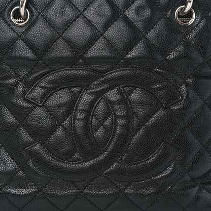 Chanel Caviar Quilted Grand Shopping Tote GST Black 8 of 16