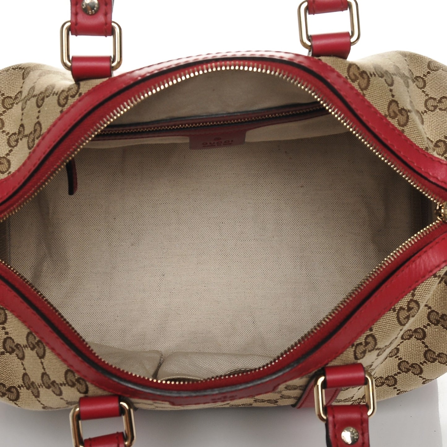 Monogram Medium Joy Boston Beige Red