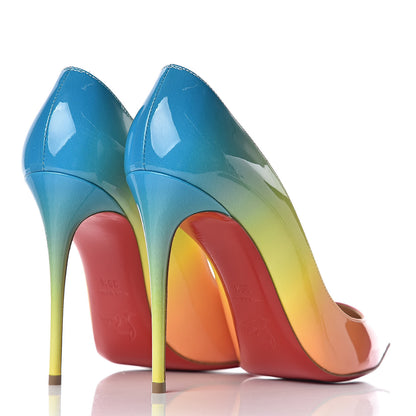Christian Louboutin Patent Sunrise Pigalle Follies 100 Pumps 39.5 Multicolor 4 of 10