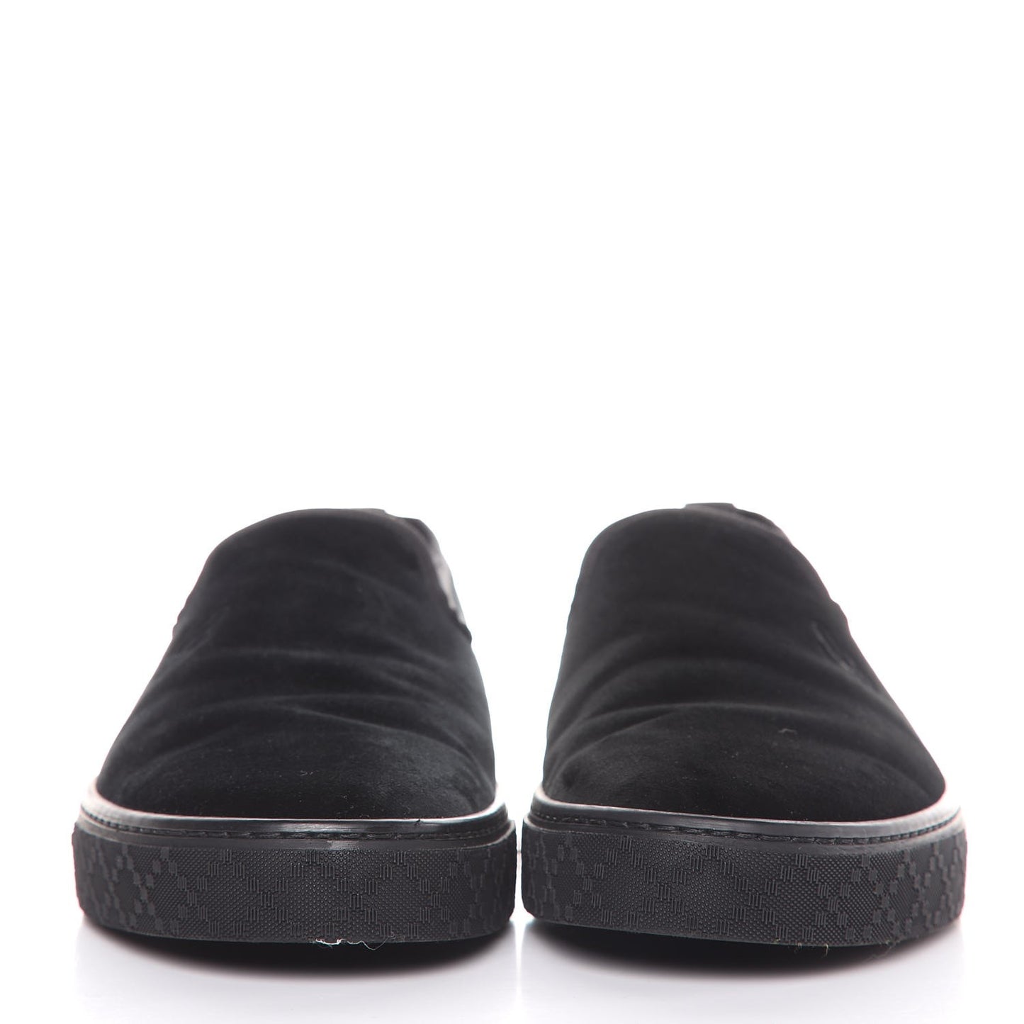 Velvet Mens Slip On Sneakers 9.5 Black