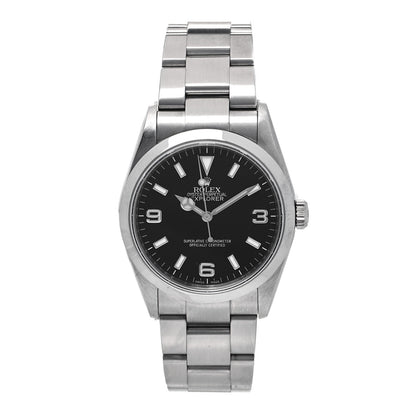 Rolex Stainless Steel 36mm Oyster Perpetual Explorer Watch Black 114270 1 of 5