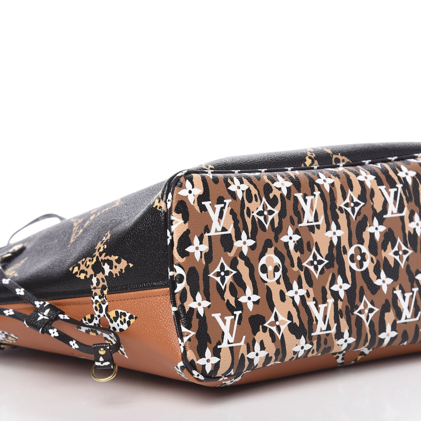 Monogram Giant Jungle Neverfull MM Black