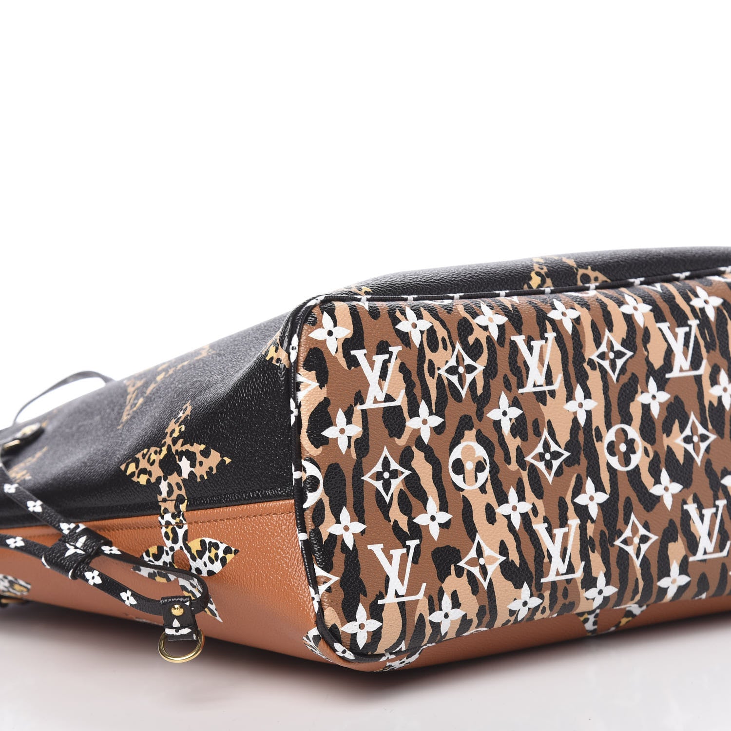 Louis Vuitton Monogram Giant Jungle Neverfull MM Black 9 of 10