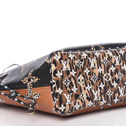 Louis Vuitton Monogram Giant Jungle Neverfull MM Black 9 of 10