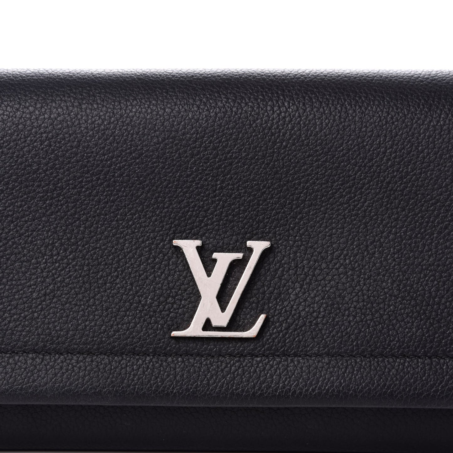 Calfskin Lockme II Wallet Black