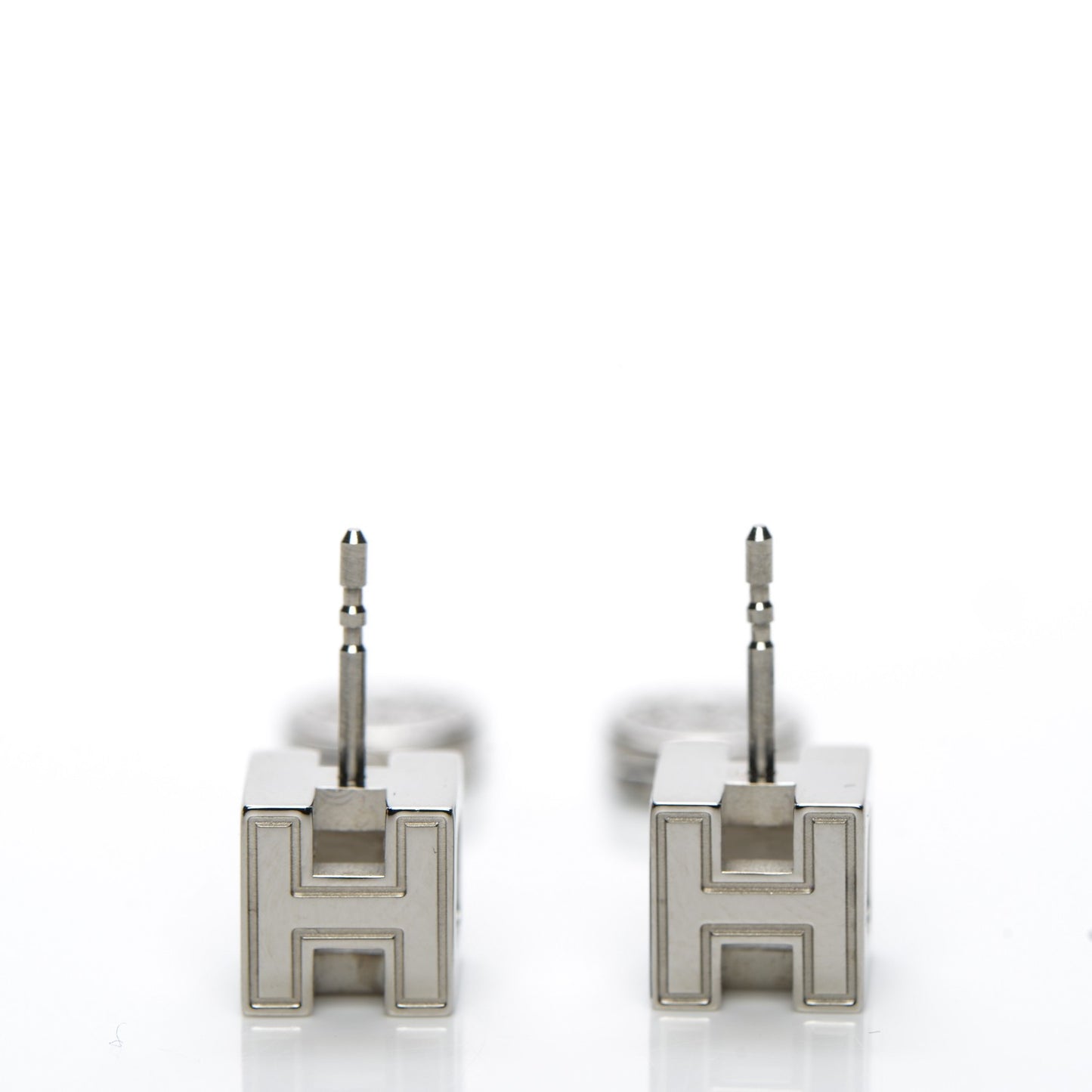 Palladium Lacquered Cage d'H Earrings