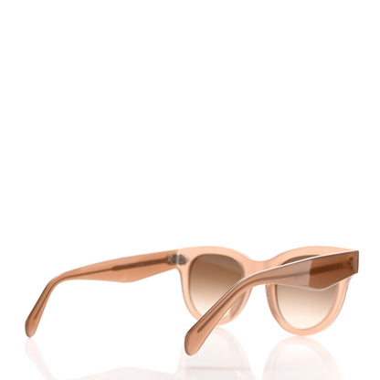 Celine Acetate Studded Mineral Round Sunglasses CL4003IN Light Brown 4 of 8