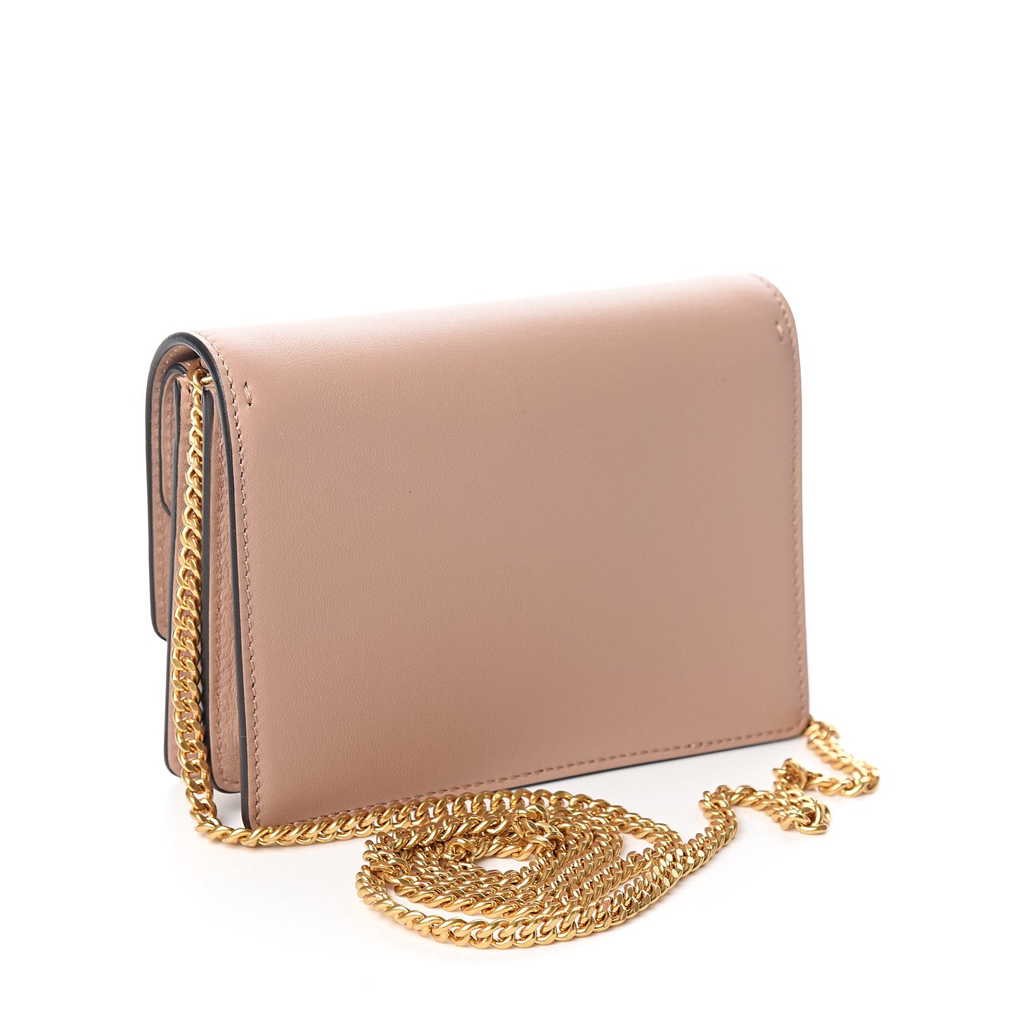 Smooth Calfskin Mini VRing Crossbody Bag Rose Cannelle