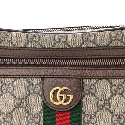 Gucci Soft GG Supreme Monogram Medium Ophidia Belt Bag Dark Brown 8 of 10