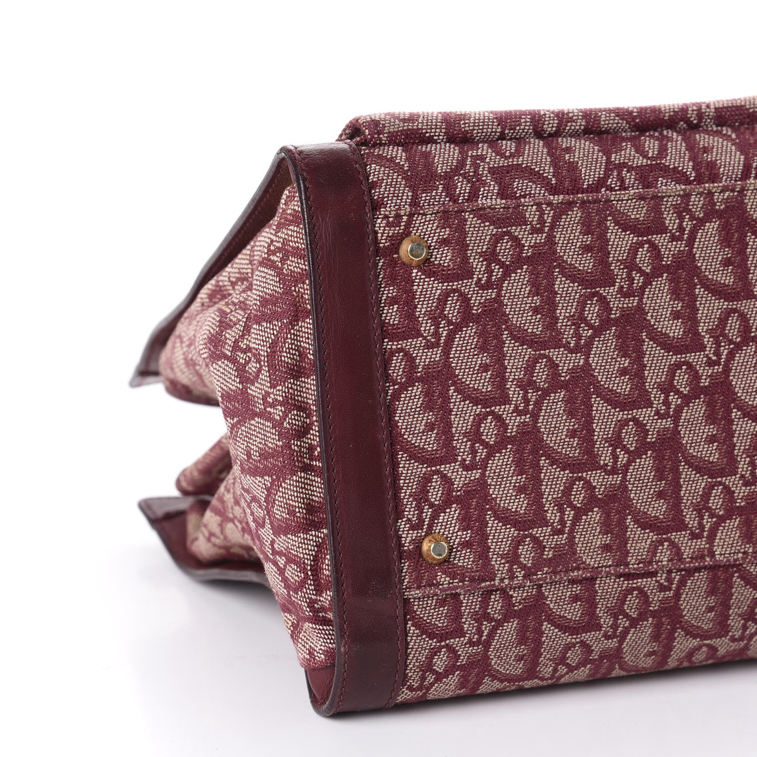 Christian Dior Monogram Tote Red 6 of 10