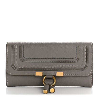 Chloe Calfskin Marcie Continental Flap Wallet Cashmere Grey 1 of 10