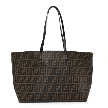 Fendi Zucca Spalmati Medium Roll Tote Tobacco Moro 1 of 9