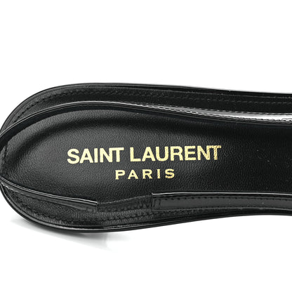 Saint Laurent Patent Bade Slingback Pumps 40 Black 7 of 8
