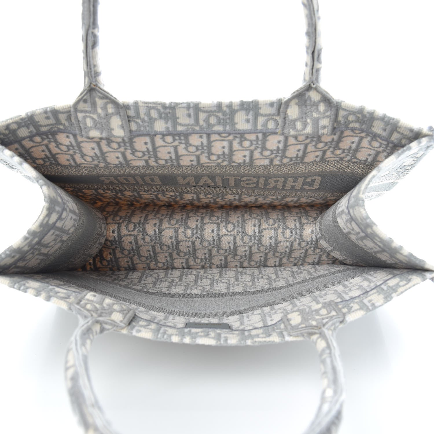 Christian Dior Oblique Medium Book Tote Grey 5 of 11
