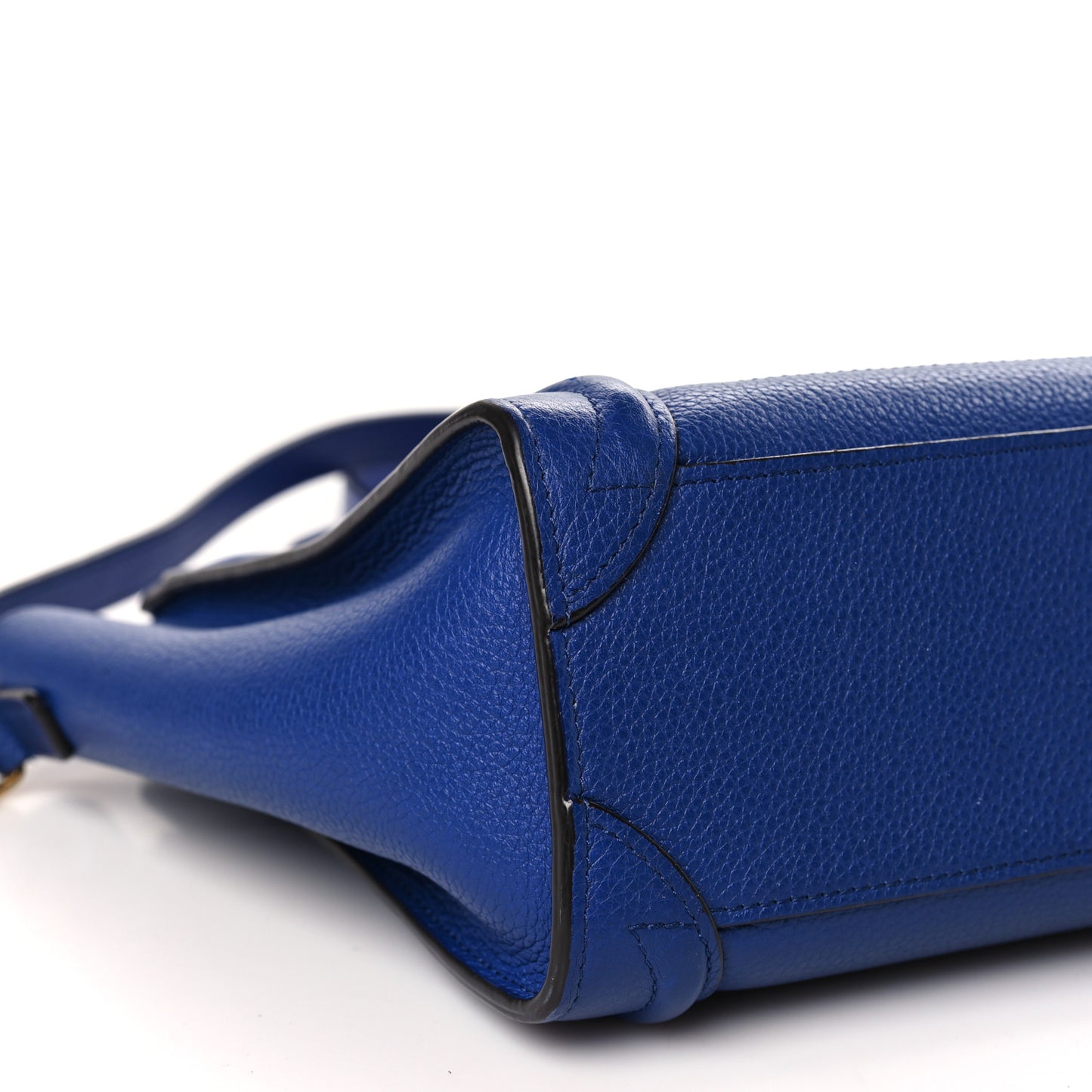 Drummed Calfskin Nano Luggage Indigo