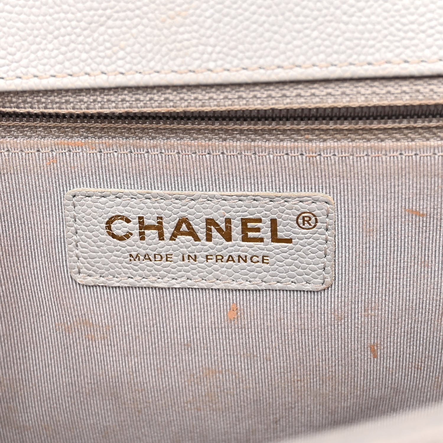 Chanel Caviar Quilted New Medium Boy Flap Grey 5 of 9