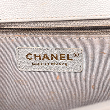 Chanel Caviar Quilted New Medium Boy Flap Grey 5 of 9