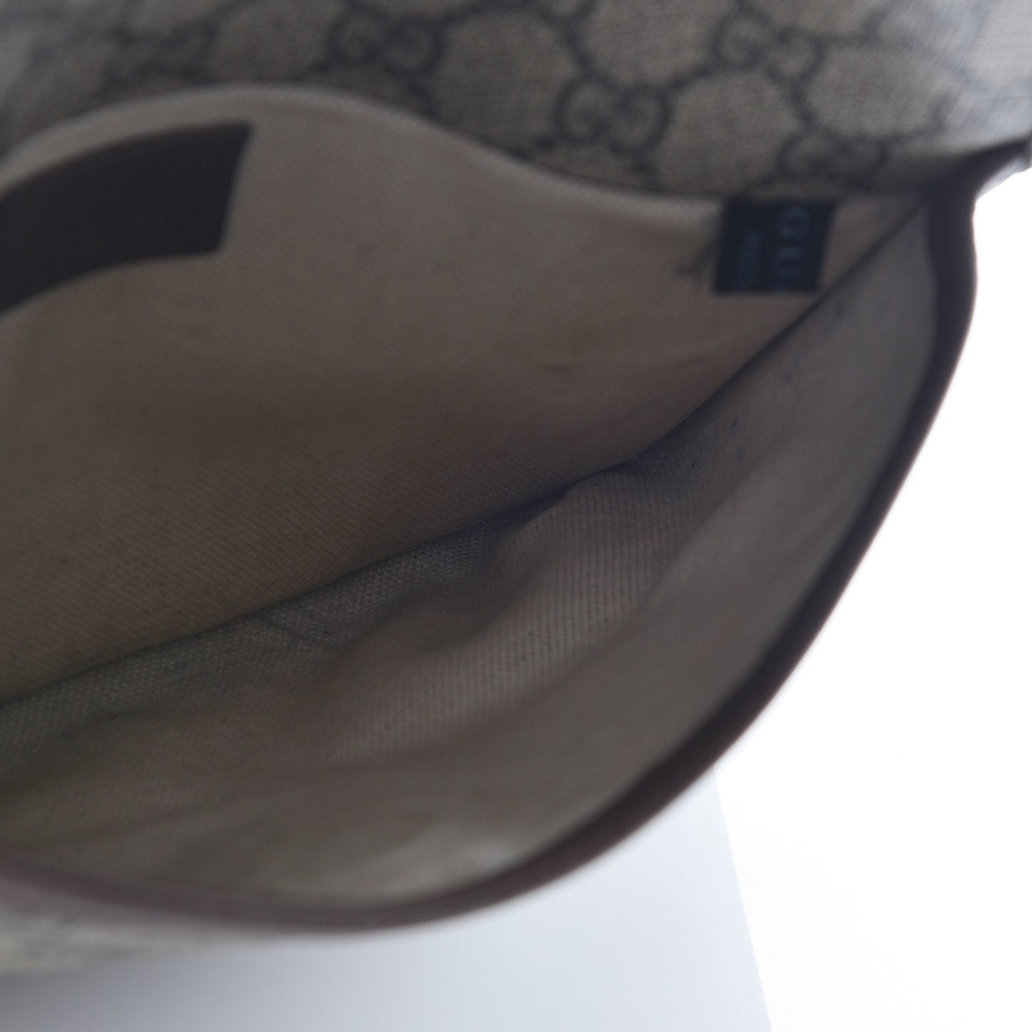 GG Supreme Monogram Neo Vintage Web Belt Bag Brown