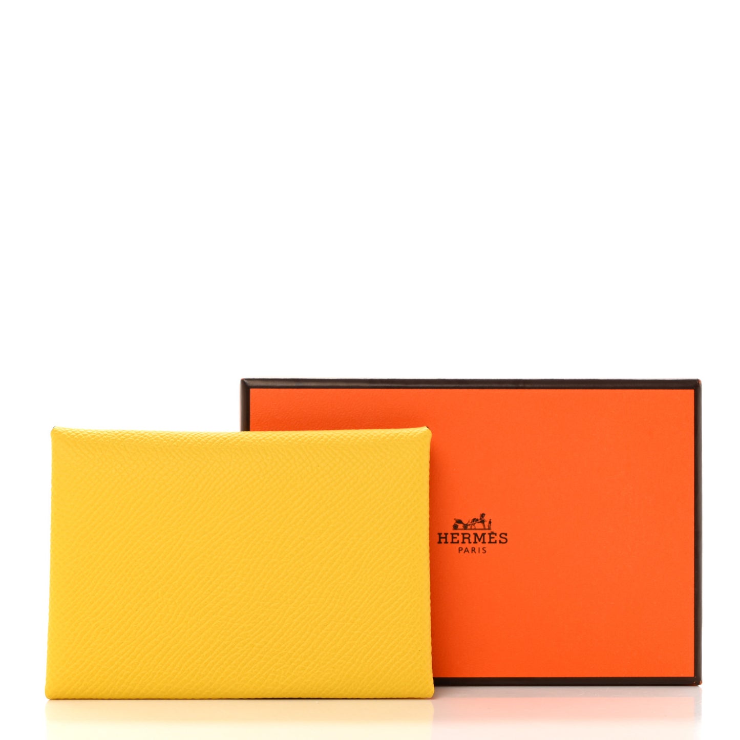 Epsom Calvi Duo Card Case Jaune De Naples