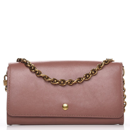 Louis Vuitton Cuir Boudoir Sarah Chain Wallet Rose Velours 1 of 7