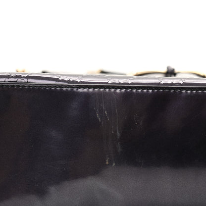 Gucci Shine Guccissima Large Emily Chain Shoulder Bag Melanzana 11 of 13