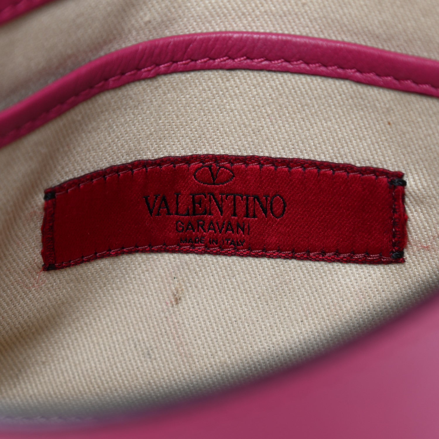 Valentino Garavani Vitello Medium Rockstud Flip Lock Crossbody Bag Deep Cyclamin 7 of 10